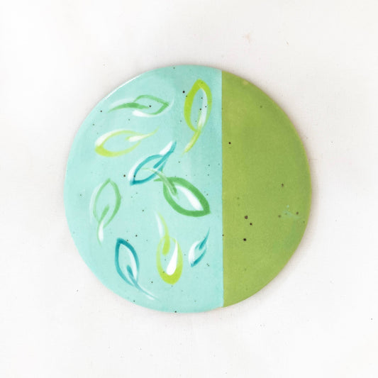 Teal and Green Coaster