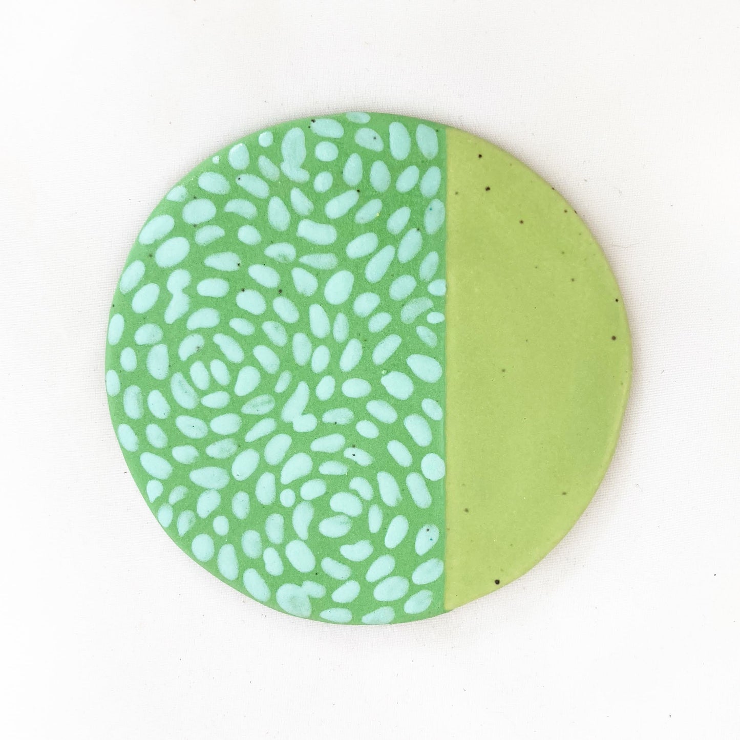 Teal and Green Coaster