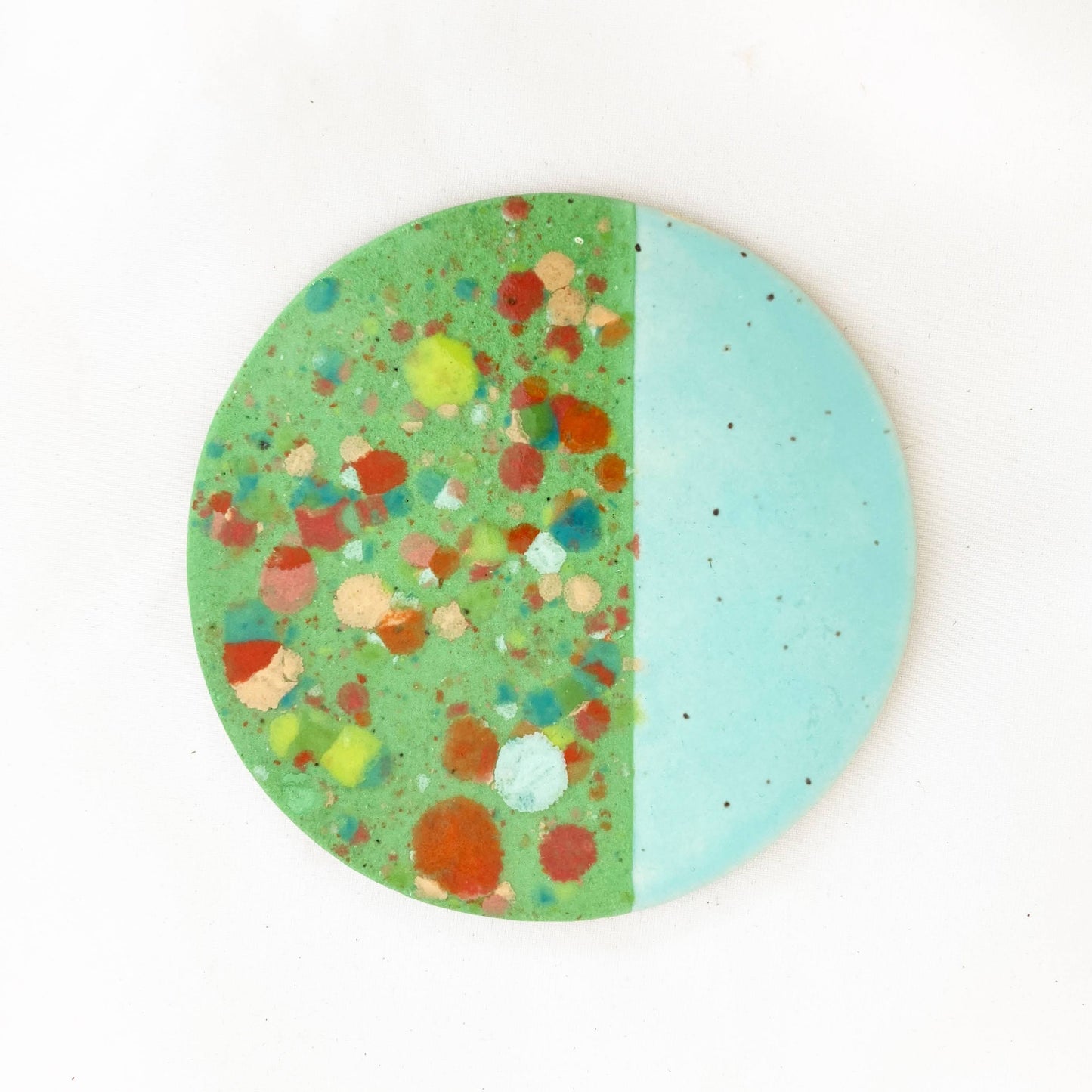 Teal and Green Coaster