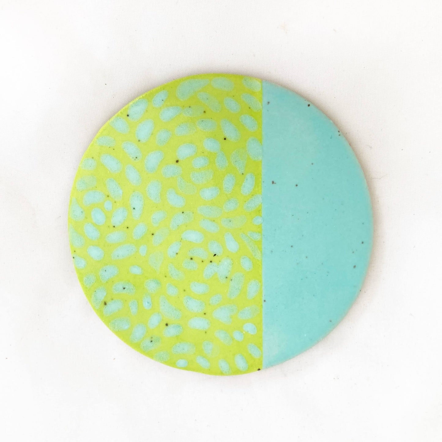 Teal and Green Coaster