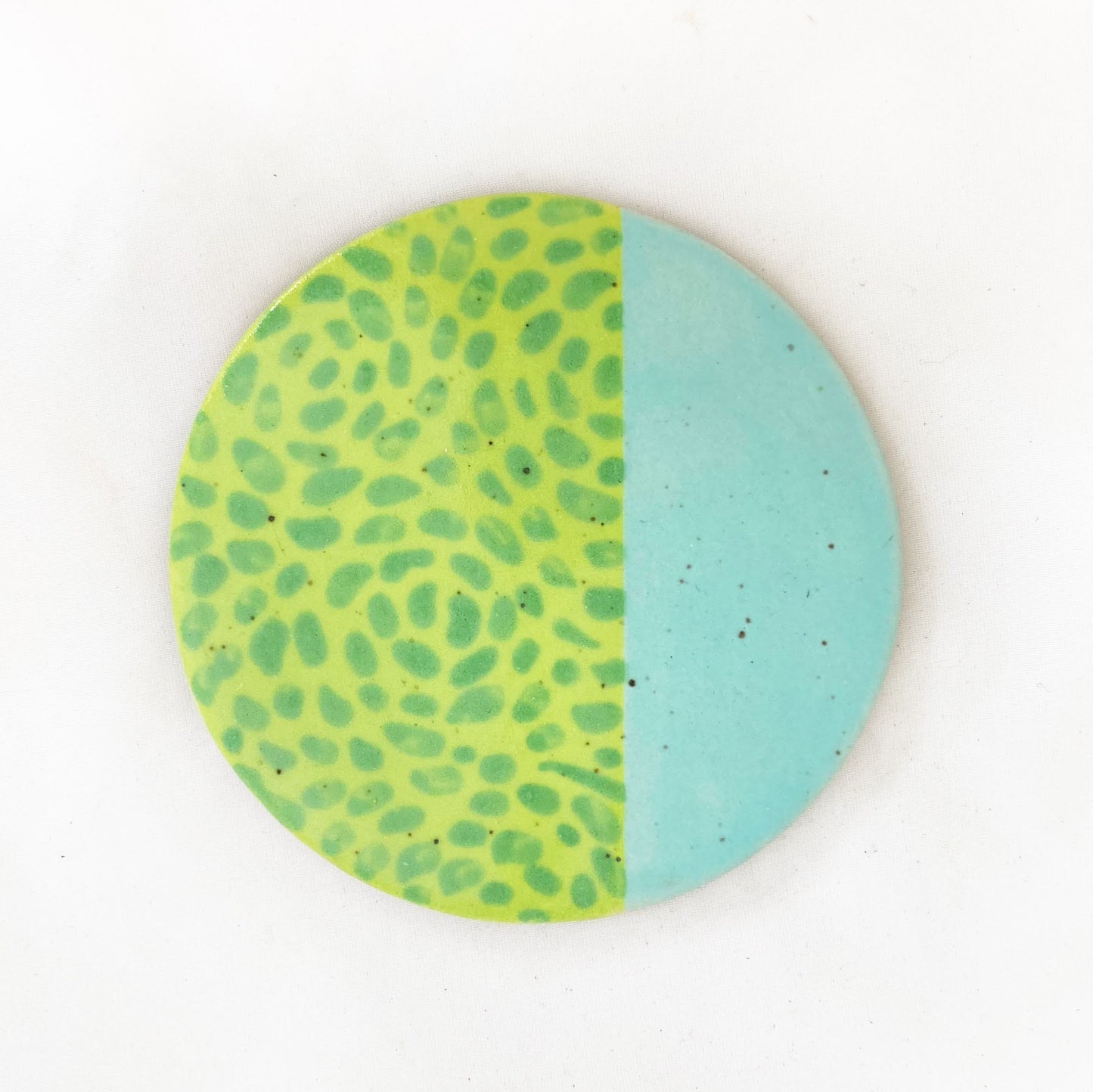 Teal and Green Coaster