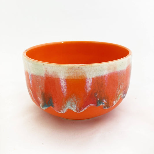 Drippy Dessert Bowl | Orange