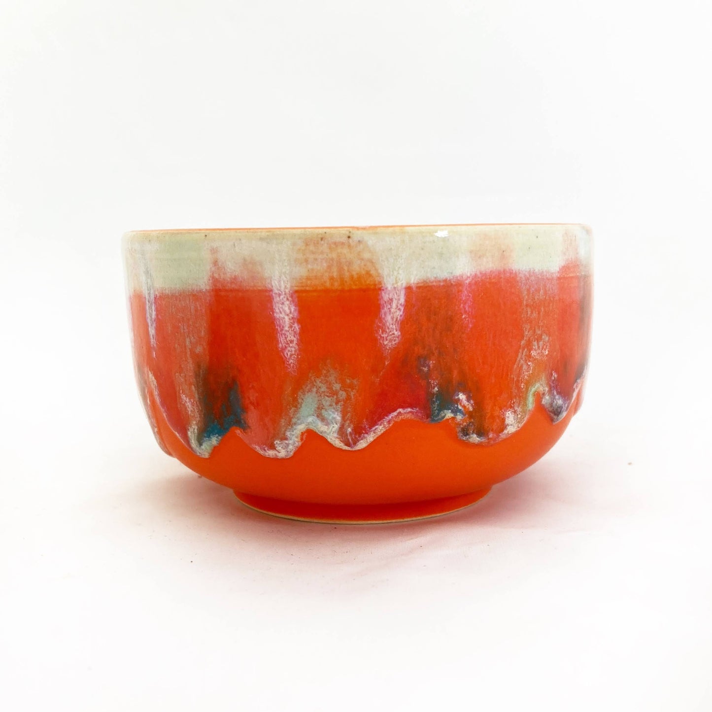 Drippy Dessert Bowl | Orange