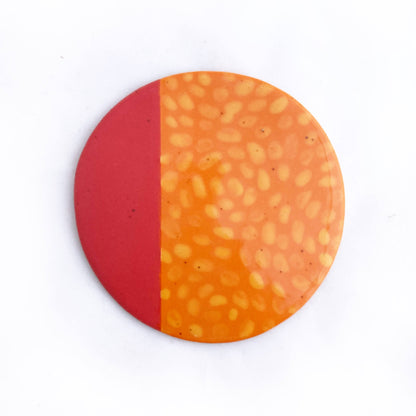 Pink and Orange Coaster