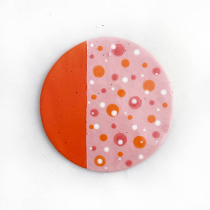 Pink and Orange Coaster