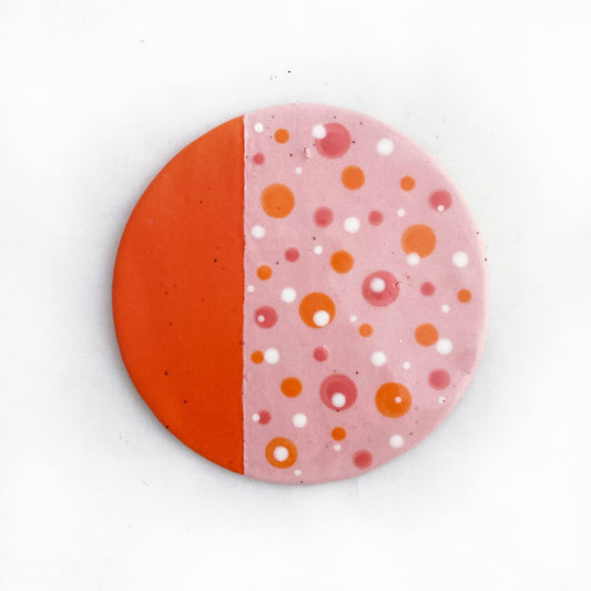 Pink and Orange Coaster
