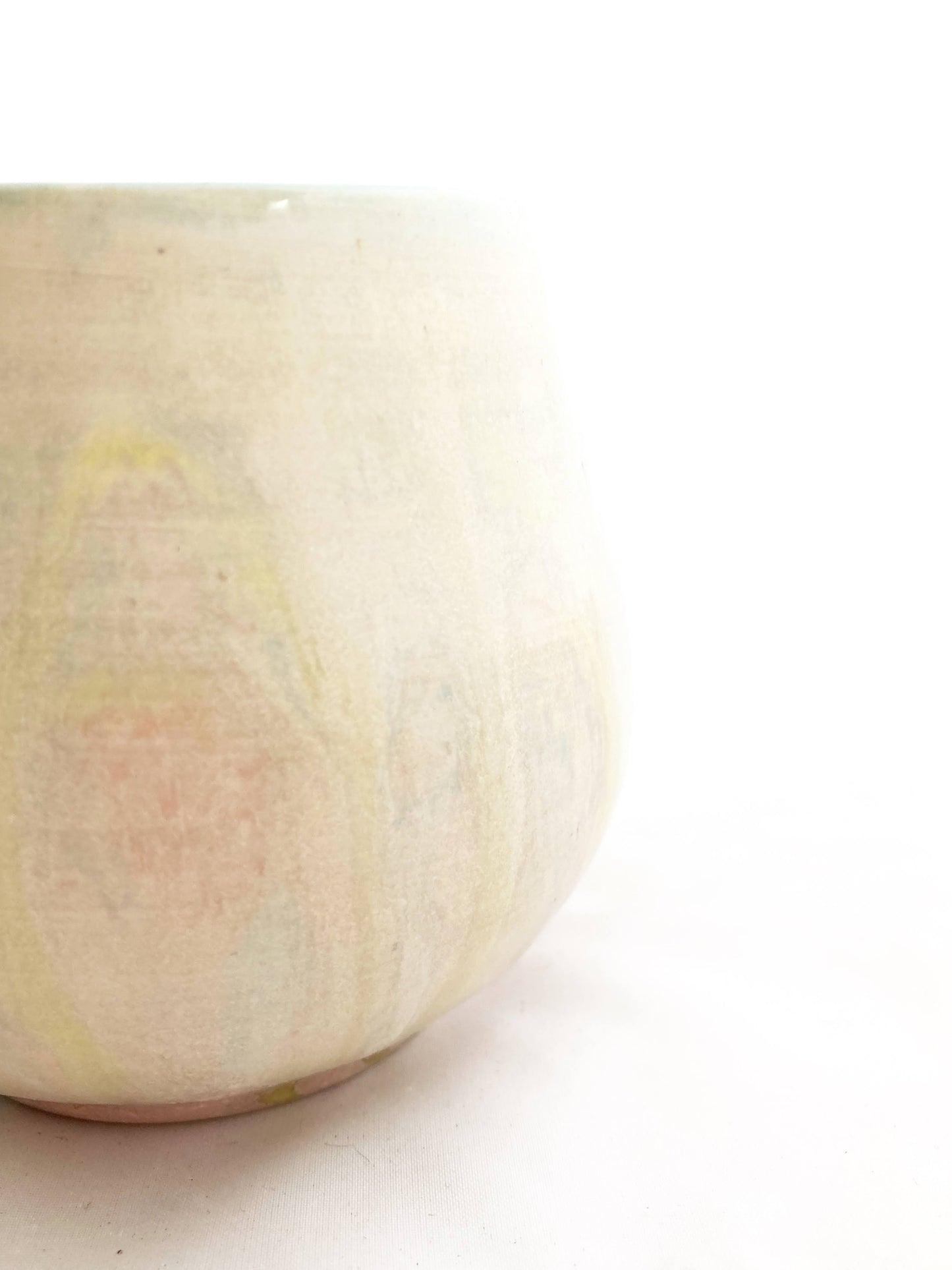 Pride Mug with Hand-Stamped Accent | Trans with Blue Interior