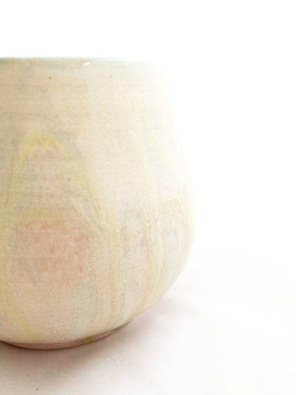 Pride Mug with Hand-Stamped Accent | Trans with Blue Interior