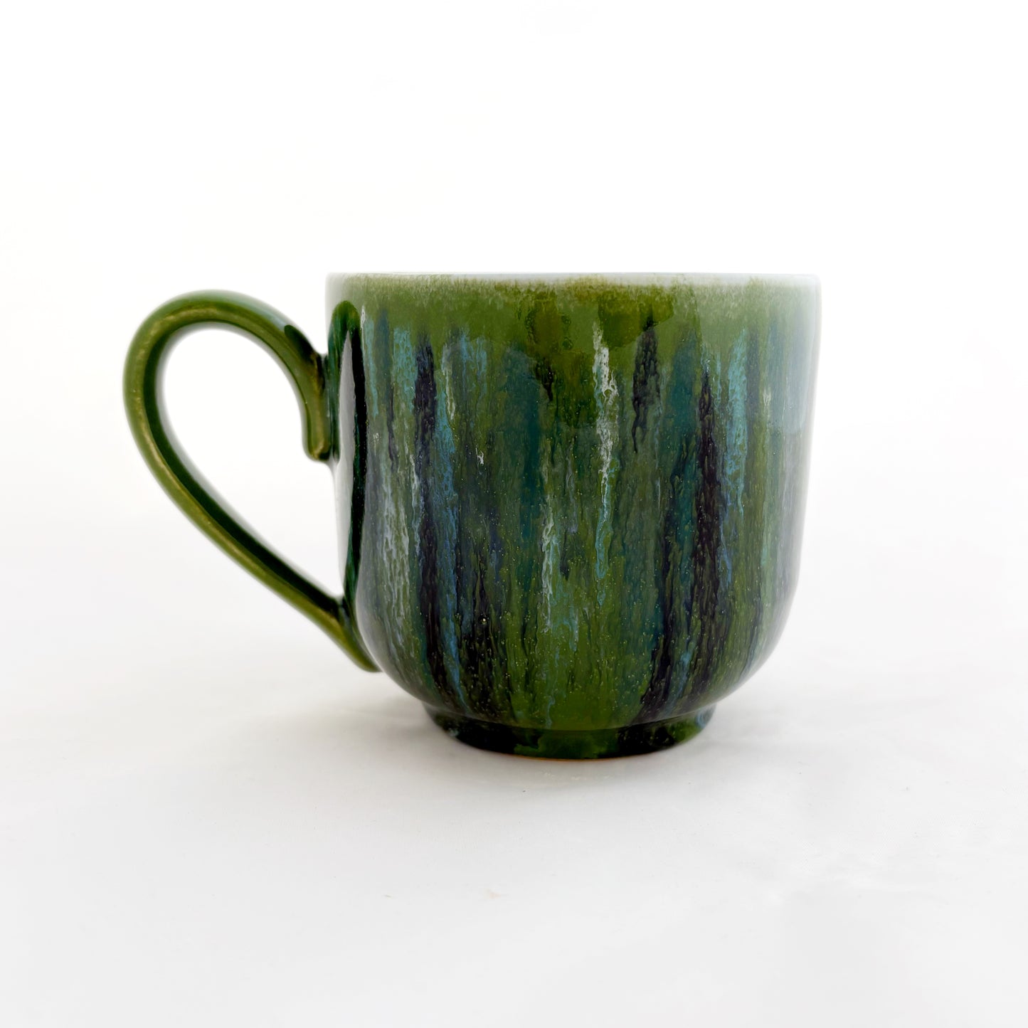 Pride Mug with Hand-Stamped Accent | Gay with Green Exterior