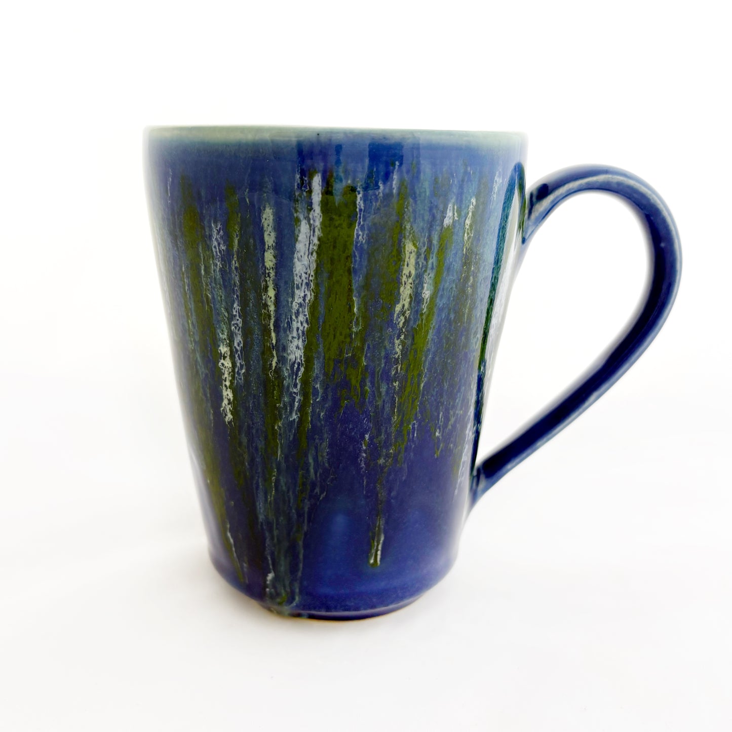 Pride Mug with Hand-Stamped Accent | Gay with Blue Exterior