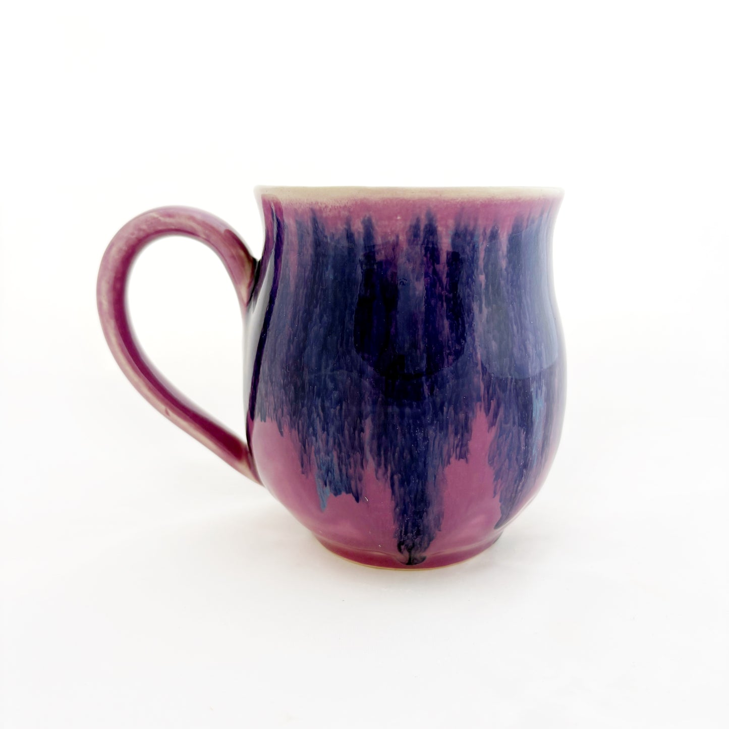 Pride Mug with Hand-Stamped Accent | Bi with Purple Exterior
