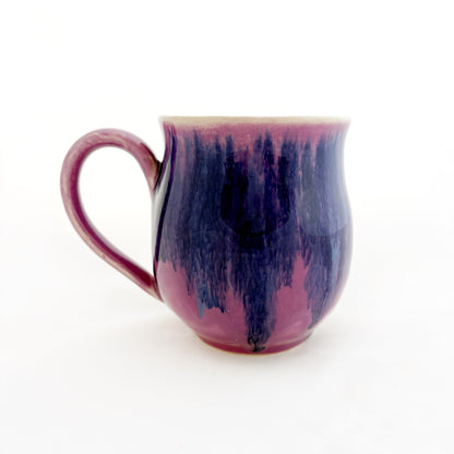 Pride Mug with Hand-Stamped Accent | Bi with Purple Exterior