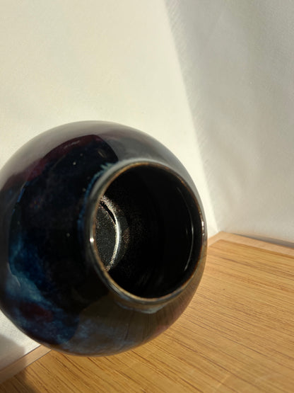Small Aurora Borealis Moon Vase