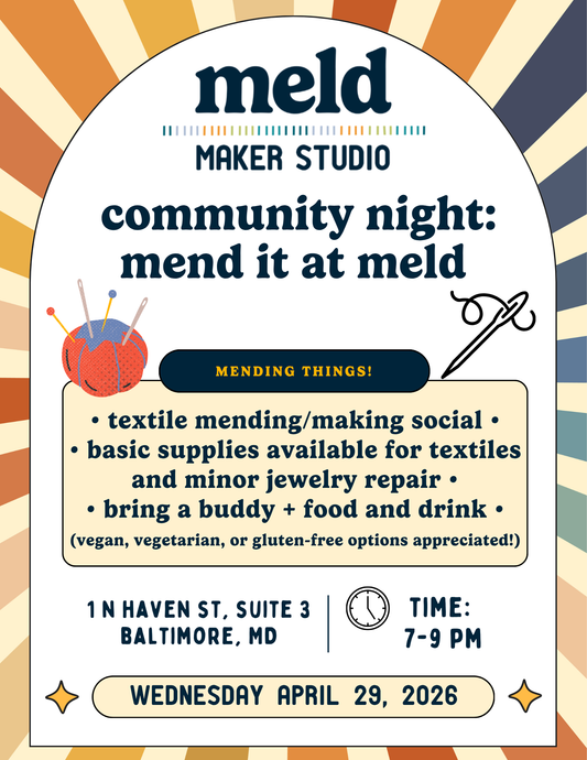 Mend it at Meld | Community Night | Wednesday April 29, 2026