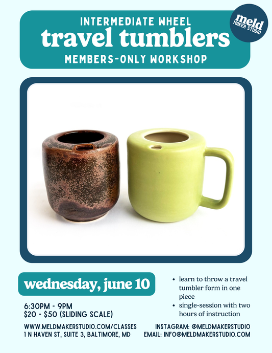 Member Wheel Travel Tumbler Workshop | Wednesday, June 10, 2026