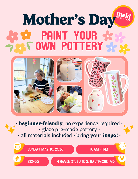 Paint-Your-Own-Pottery | Mother's Day | Sunday, May 10, 2026