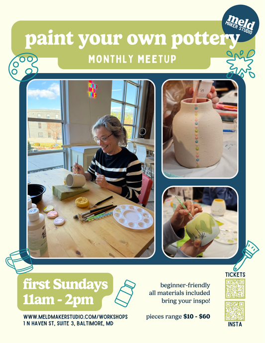 Paint-Your-Own-Pottery June Meetup | Sunday, June 7, 2026