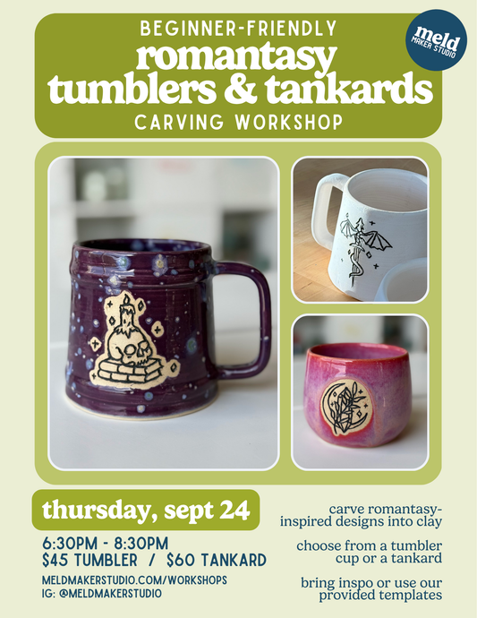 Romantasy Tumblers & Tankards Decoration Workshop | Thursday, September 24, 2026