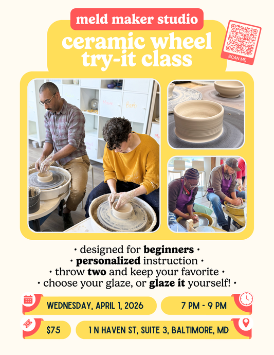 Beginner Wheel Try-It Workshop | Wednesday, April 1, 2026