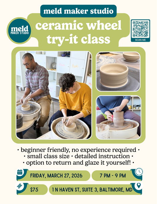 Beginner Wheel Try-It Workshop | Friday, March 27, 2026